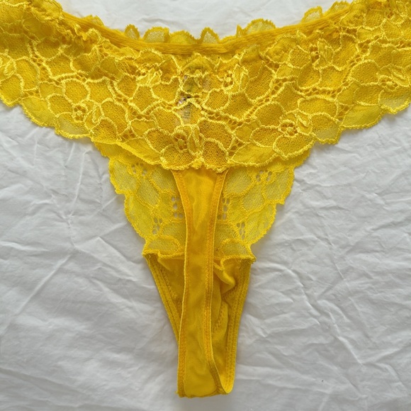 Victoria’s Secret thong bundle. Size M.  One yellow Very Sexy and one pink mesh. - Picture 3 of 11